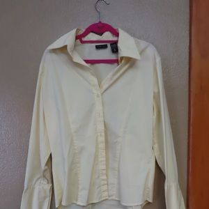 Light Yellow NY and Co Dress Shirt